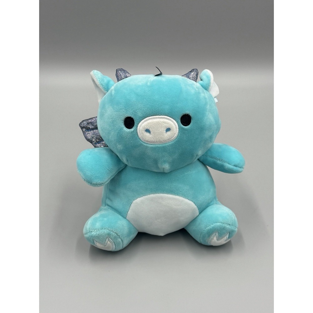 Squishmallows Squeeze Mallows Grey Dragon Plush 7.5" Stuffed Animal